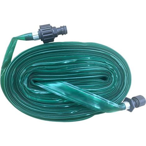 Hose D'Arrosage Plat - PVC Souple - 15 M - Pour Jardin Potager Pelouse Arrosage Goutte à Goutte - 1 Pièce (1/5)