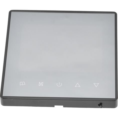 Thermostat numérique tactile LCD intelligent avec contrôleur de température pour climatisation, idéal pour la maison et l'hôtel (AC220V, noir). (1/5)