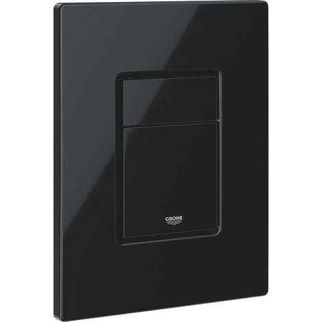 Grohe Placa de mando negra brillante ABS 156x197 mm
