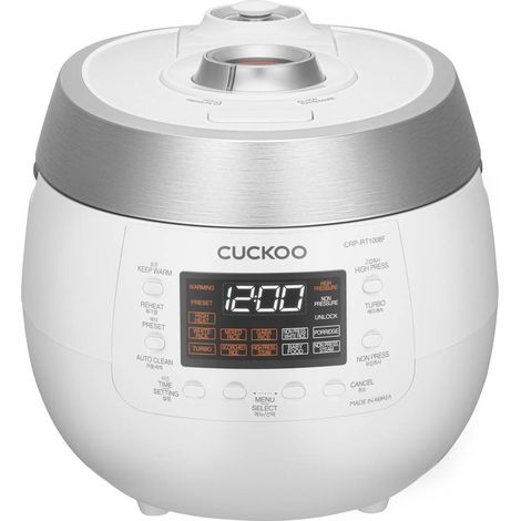 Cuckoo CRP-RT1008F Cuoci riso Bianco/Argento con display (1/5)