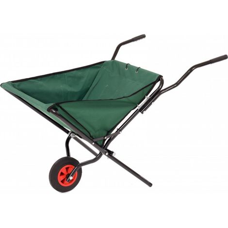 Oypla Lightweight Folding Garden Wheelbarrow Foldable Wheel Barrow (1/5)