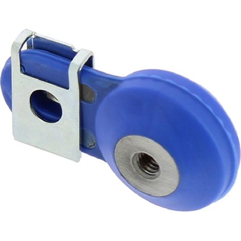 Soporte M.C. (colgador, silentblock) para el tubo de resonancia (difusor) KTM / Husqvarna / Beta (1 unidad) azul