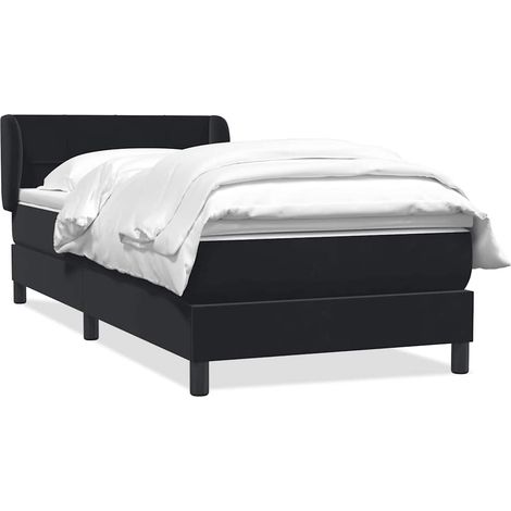 Maison Exclusive - Boxspringbett mit Matratze Schwarz 80x220 cm S