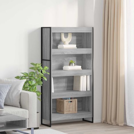 Bücherregal 2 pcs Graues Sonoma 80 x 30 x 155 cm Holzwerkstoff