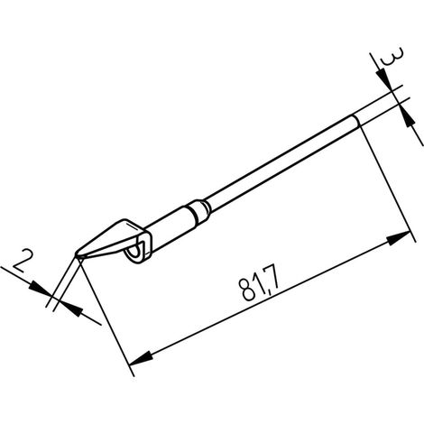 Ersa Melf Minimelf Entlötspitze 2 mm Metall