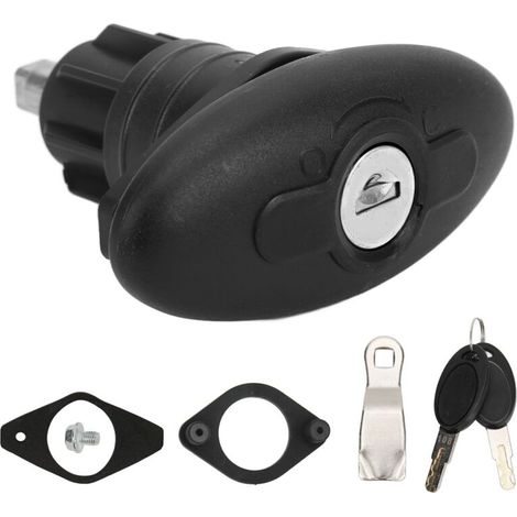 Cerradura rotativa de compresión para puertas de autocaravanas – Aleación de zinc y nailon, 30 mm de diámetro, para caravanas, barcos o furgonetas camper.