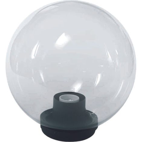 Globo incolore con base e portalampade - ø mm.300 max 75w