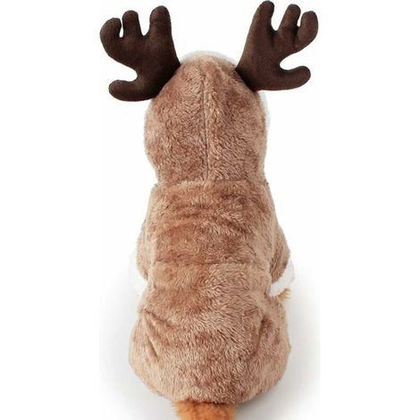 Joli vêtement de Noël à capuche pour chien - Chaud - Pour l'hiver - Renne - Cerf - Élan - En polaire - Pour chats et chiens - Déguisement de Noël pour Teddy, Yorkshire Terrier, Chihuahua(L), (1/5)