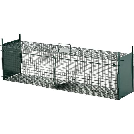 Gabbia Trappola per Animali Piccoli, 100x25x28cm, con Doppia Porta, per Catturare Topi e Ratti