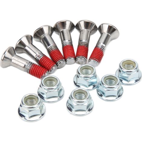 Jeu de 6 vis de couronne M8 en alliage d'aluminium nickelé, compatible Yamaha YZ YZF (1/5)