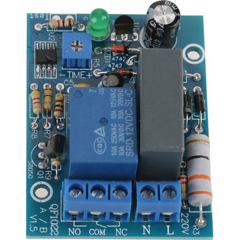 Module Relais Temporisé Réglable 220VAC Coupure Retardée Minuterie 010 Heures Charge (1/5)