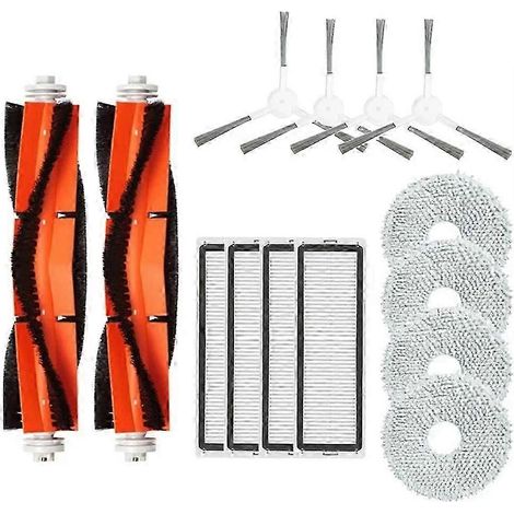 Ersatzteile und Zubehör für Xiaomi Saugroboter S10+ / S10 Plus B105: Hauptbürste, Seitenbürste, HEPA-Filter, Wischmopp-Tuch (JXLGV) (1/5)