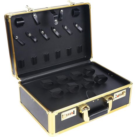 Borsa per il trasporto dei capelli, borsa degli attrezzi, organizer per parrucchiere, strumento per il trasporto di capelli, cassetta degli attrezzi (oro)