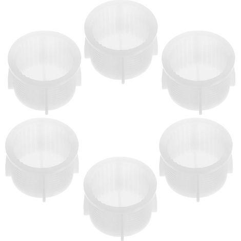 6 Pack Washing Machine Sieve Filter, 2CM Inlet Filter, White Water Inlet Strainer, Anti-Sediment Screen for Pipe, Washing Machine Repair Parts, Filtration (1/5)