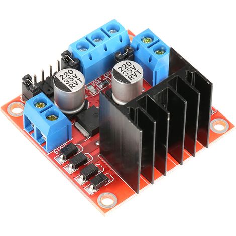 1 module L298N, carte de commande de pont en H pour moteur pas à pas, robot de voiture intelligente (1/5)