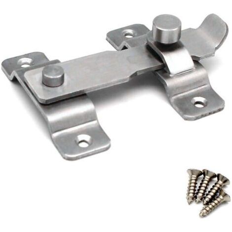 CSPARKV (1pcs)Plus épais Verrou de porte Slide Serrure de Porte à loquet à Bascule en Acier Inoxydable robuste,Verrou pour Porte ou Fenêtre (1/3)