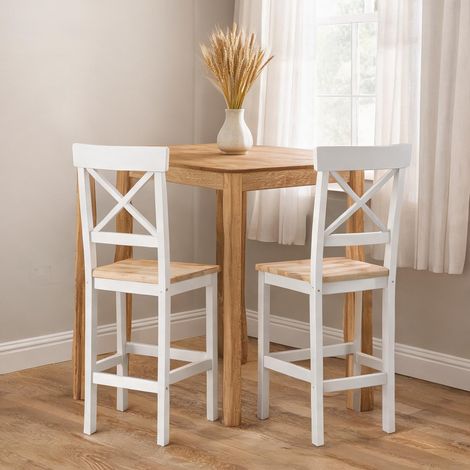 Tabouret de bar en madeira de pinho 41 x 46 x 97,5 cm (1/5)