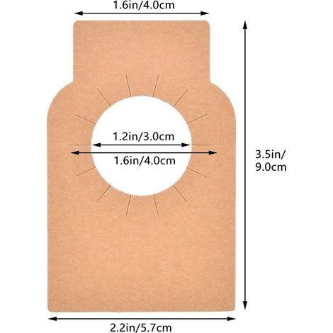 Lot de 200 étiquettes en papier kraft pour bouteille de vin, porte-bouteille, porte-bouteille, champagne, boisson, marron (1/5)