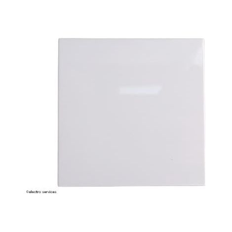 Hager – Enjoliveur interrupteur Gallery 2 modules – Finition blanche – Usage intérieur – Compatible avec mécanisme poussoir ou va et vient