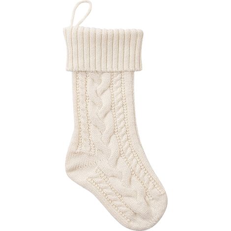 Chaussette De Noël - Tricotée À La Main - Pour Décoration De Sapin, Cheminée Ou Intérieur - Lot De 1 Pièce (1/5)