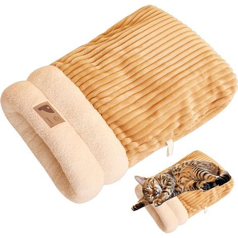 chatsacdecouchage,SacdeCouchageniddeChat,sacdecouchagepourchat,Cat grottes,Sac de Couchage Chat,Sac de Couchage pour Chien,Convient aux Chats et Petits Chiens de Moins de 6 Livres (1/5)