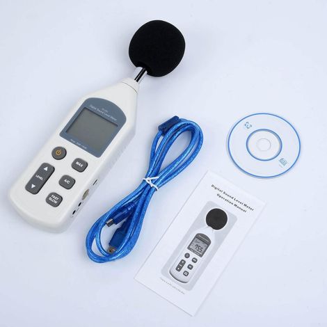 Dezibelmessgerät WS1361, digitales Schalldruckpegelmessgerät, Geräuschtester, USB-Verbindung zu Computer-Audio-Messwerkzeug (1/5)