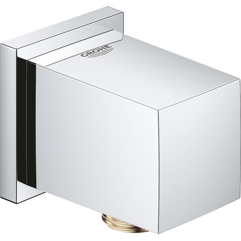 Grohe – Coude de raccordement mural DN 15 filetage femelle – Clapet anti-retour – Finition chromée – 27704000 (1/6)