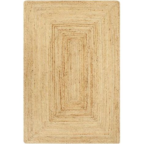 Tapis en jute naturel fait main, 80 x 160 cm (1/5)