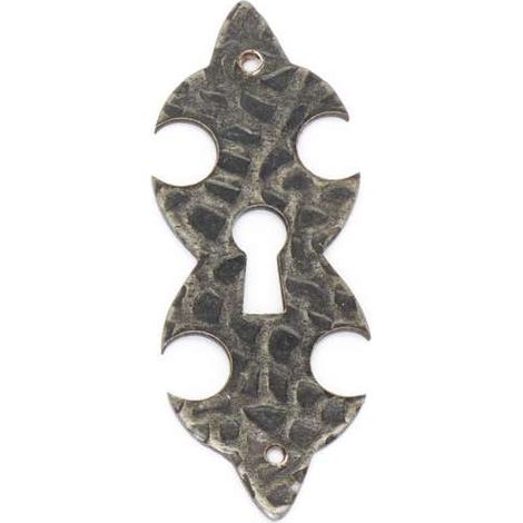 Bocchetta verticale in ferro battuto 80 x 30 mm