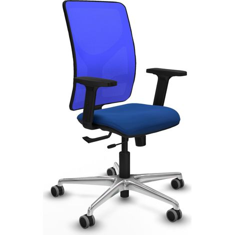 Sedia da ufficio piqueras y crespo Motilla blu pelle sintetica (1/2)