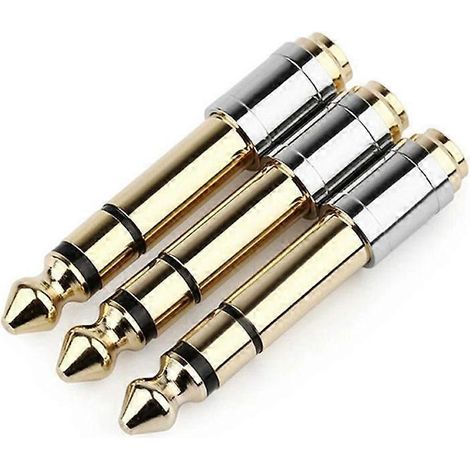 Un adaptateur 6,35 mm vers 3,5 mm, adaptateur mâle 1/4 pouce vers fiche 1/8 pouce. (1/5)