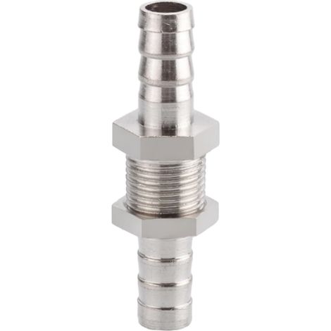 Raccord cannelé en laiton 1/2", filetage femelle, épisseur de métaux, barbillons, raccord tuyau, connecteur adaptateur pour air, eau, huile (épaisseur 8 mm) Pagode Mm Argent (1/5)