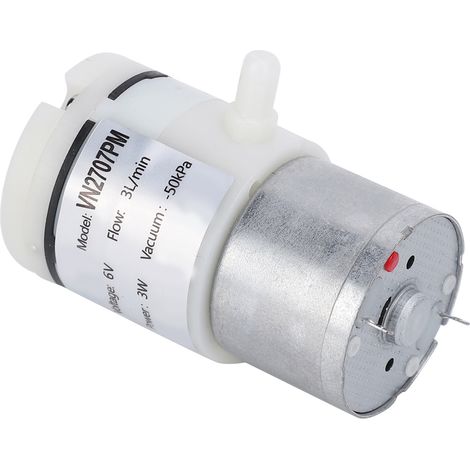 Dreiteilige Mikromembranpumpe, Fördermenge 3 l/min, Vakuumpumpe für Aquarienwasser, 6 V Gleichstrom (1/5)