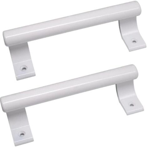 2 pièces Poignée de porte coulissante en aluminium de 8", poignée métallique moderne pour les portes vitrées de balcon, les portes coulissantes de salle de bain, etc. (1/4)