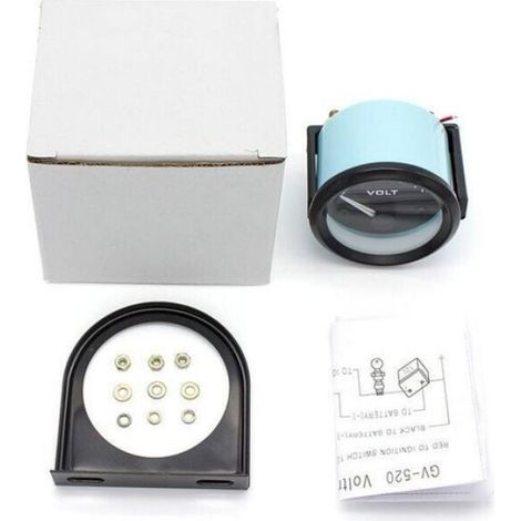 Voltmètre Volt Jauge BX100007 52mm/2in Voltmètre Jauge （8-16V） voltmetre voiture gauge+gorgeri universal 12v voltmètre-LIAIKI (1/5)