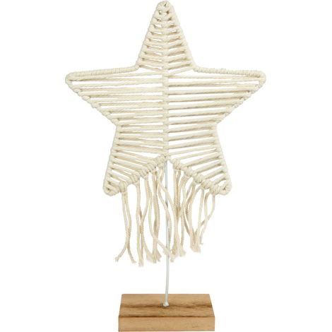 TrendLine Stern aus Stoff 25 x 8 x 40 cm Figur
