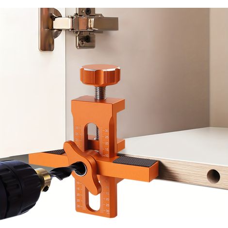 Outil de serrage rapide pour la pose de portes de meubles en bois, aide à la pose de portes de meubles. (1/5)