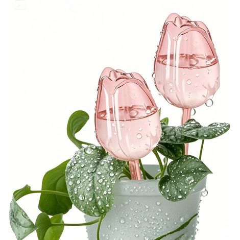 Tulpenförmige Tropfbewässerungskugeln für Zimmer- und Gartenpflanzen, automatisches Bewässerungssystem.