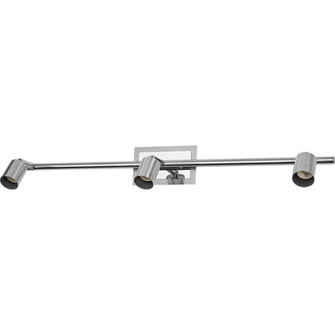 OSRAM OSRAM LED Spot Cylinder DUO plafonnier 3x GU10, Nickel brossé/Chrome, Acier, pivotant, IP20, Intérieur