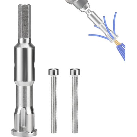 Outil de Torsion de Fil pour Perceuse, Outil de Torsion de Fil de Forage en Acier Galvanisé avec Vis Outil de Torsion de Fil Portable pour Perceuses Électriques et Manuelles (1/5)