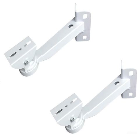 Juego de 2 soportes para cámara CCTV con ángulo ajustable para montaje en pared exterior