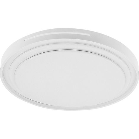 Plafonnier blanc Argus 36 W, 3528 lm, 39 x 39 x 7,5 cm, commande réglable