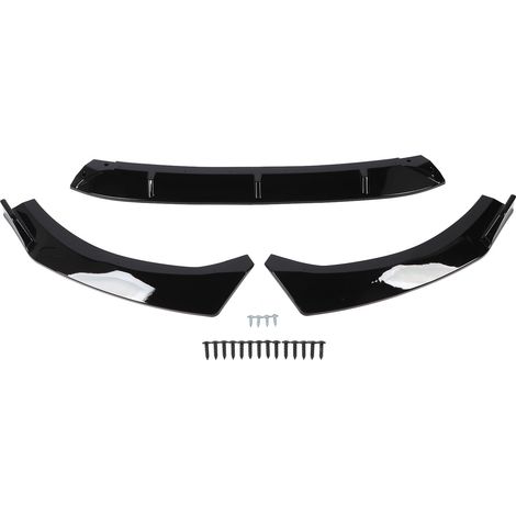 Kit de carrosserie de becquet anti-rayures de lèvre de pare-chocs avant de remplacement de 3 pièces pour KIA K5 GT gt-line 2020 à 2024 noir brillant (1/5)
