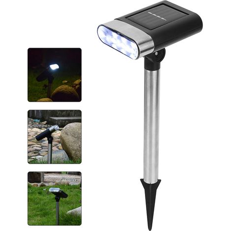 Wasserdichte 3-LED-Solar-Spotleuchte für den Außenbereich – Garten-, Hof- und Rasenbeleuchtung (1/5)