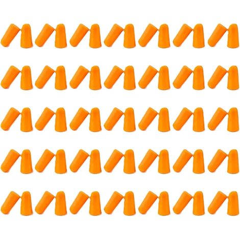 Bouchon Anti-Bruit en Mousse de PU 35 Paires Orange Réutilisable Réduction du Bruit Élevée pour Sommeil Étude Travail Voyage et Environnements Bruyants (1/5)
