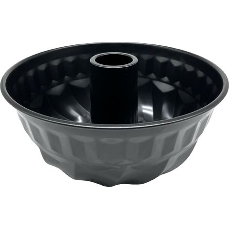 Einfache Backform aus schwarzem Metall, 22 x 23 x 11 cm (1/5)