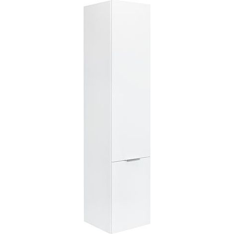 Armoire, blanc brillant MBF 2 portes, butée à droite 350x1625x370 mm