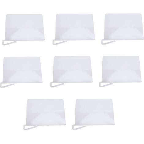 8-teiliges Set aus 8 transparenten Acryl-Regalteilern mit modernem, elegantem Design für Schränke, Kleidung, Bücher, Hüte, Handtaschen und mehr (1/5)