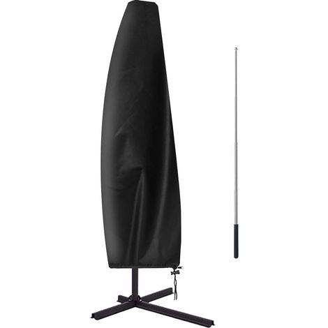 ZOLGINAH Housse de Protection pour Parasol déporté - Étanche et Coupe-Vent - Résistante - avec Fermeture éclair - 280 x 30 x 80/46 cm… (1/5)