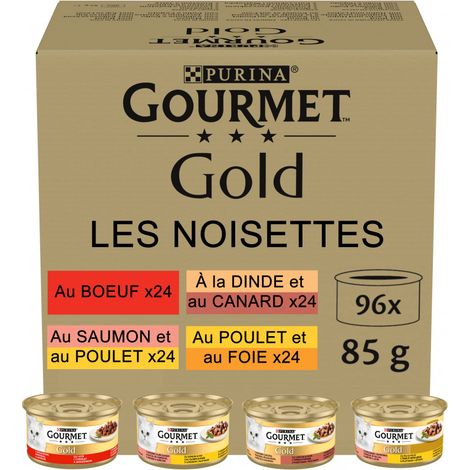 PURINA GOURMET GOLD Morceaux en sauce 96 x 85 g